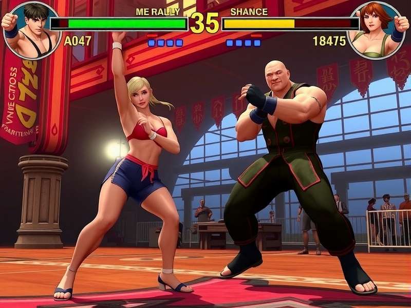 Street Fighter V intense gameplay scene showing Ryu vs. Chun-Li