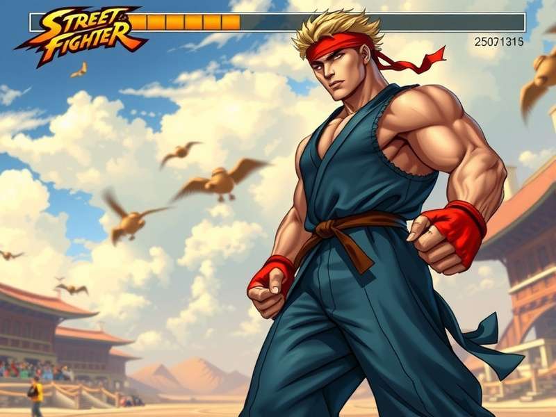 Guile executing Sonic Boom move in Street Fighter 6