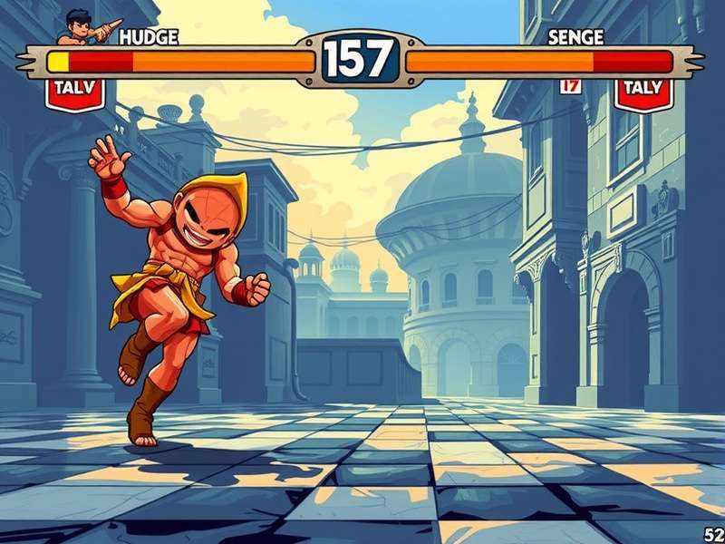 Concept art of Marvin character showing martial arts stance