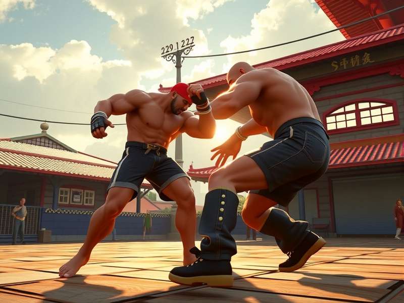 Official Street Fighter game trailer screenshot showing Ryu and Chun-Li in battle