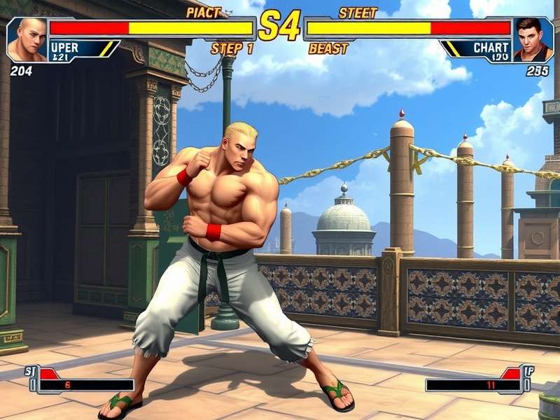 Dynamic fight scene from Street Fighter 6 showcasing Luke and Ryu exchanging blows