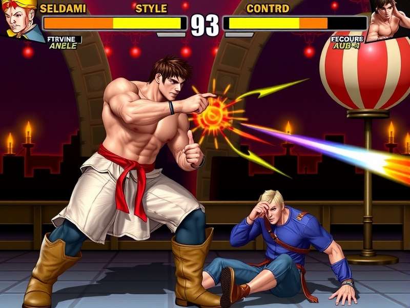 Street Fighter 6 gameplay screenshot showing Ryu and Luke fighting in the Metro City stage