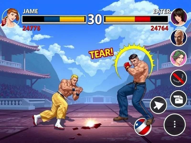Street Fighter free gameplay showcasing Ryu and Chun-Li in battle