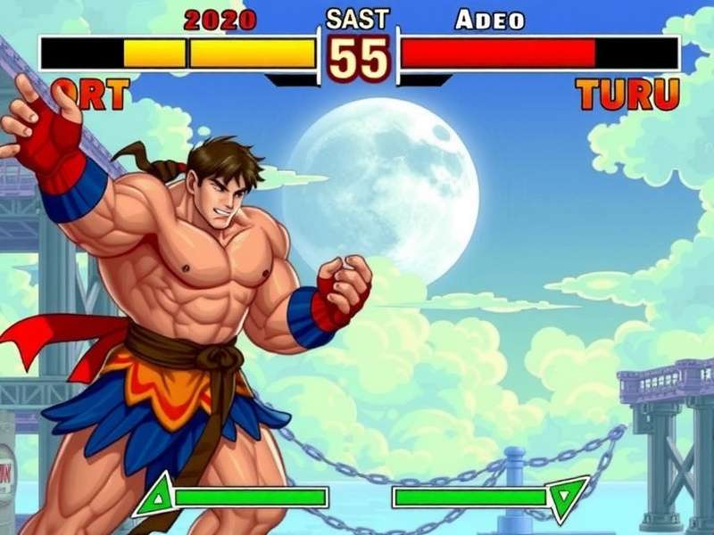 Dan Hibiki striking his signature victory pose from Street Fighter Alpha