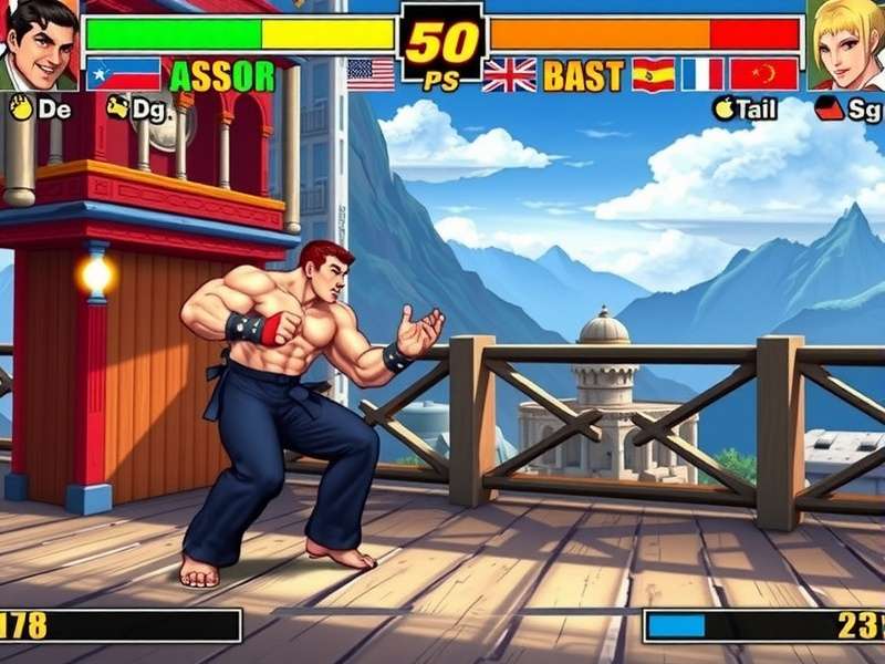 Street Fighter 6 gameplay on a mobile phone screen
