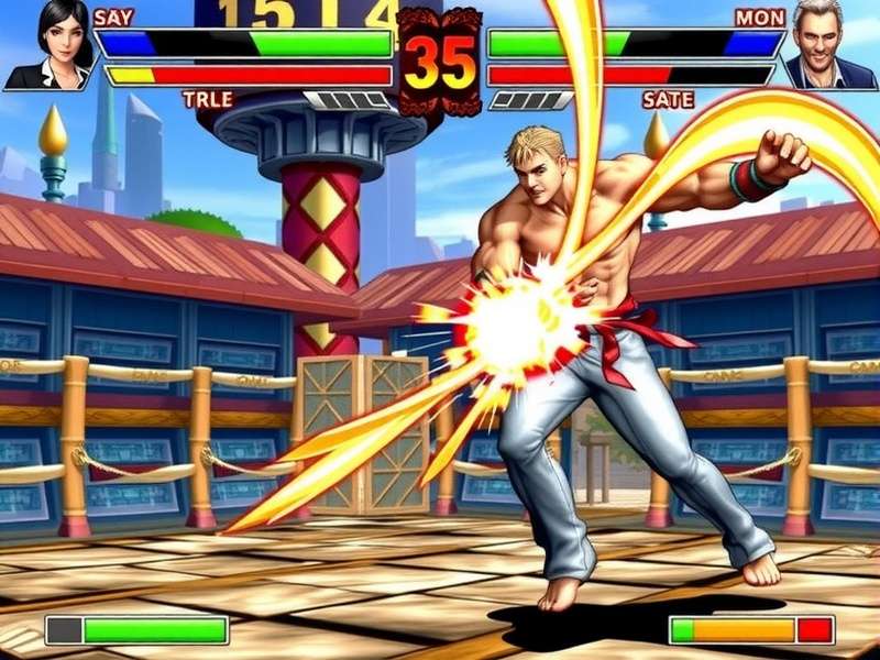 Street Fighter III: 3rd Strike gameplay of Ken vs Chun-Li
