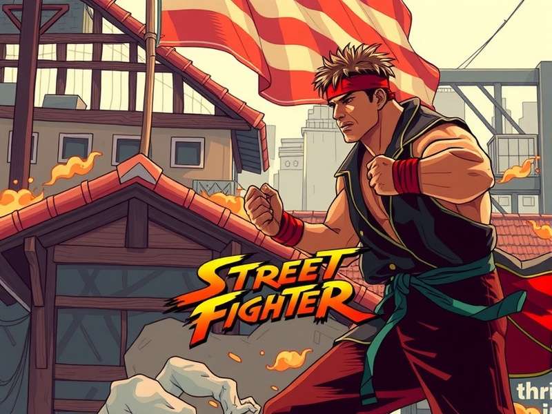 Cast of Street Fighter 1994 movie posing in character