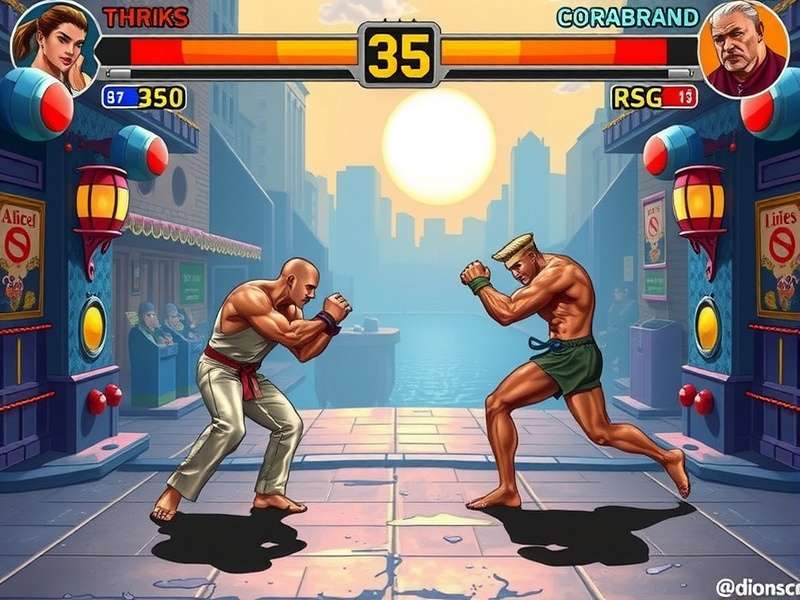 Vega using his claw in a Street Fighter match