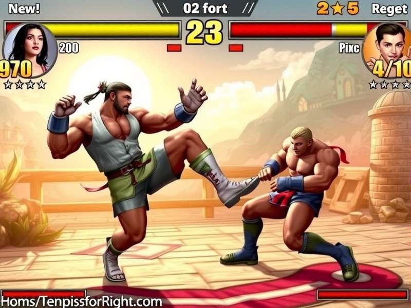Street Fighter 6 intense battle on Windows 10 PC