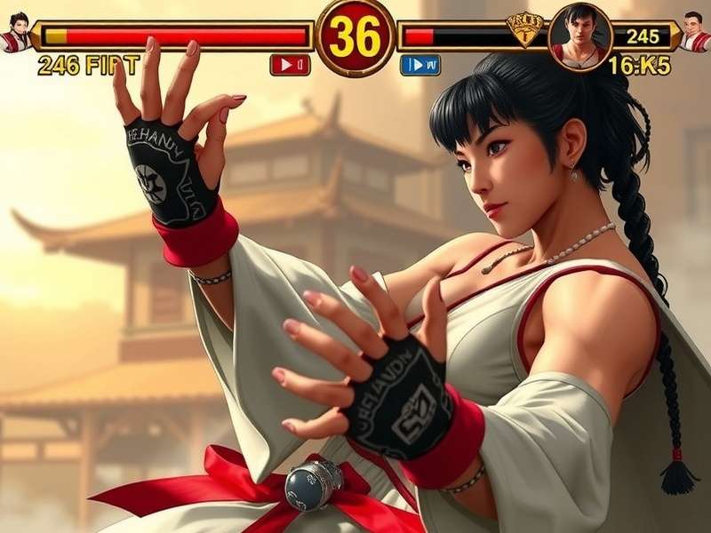 Chun-Li executing her Hyakuretsukyaku move in Street Fighter 6