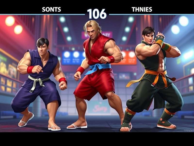 Ken Masters in a fighting stance