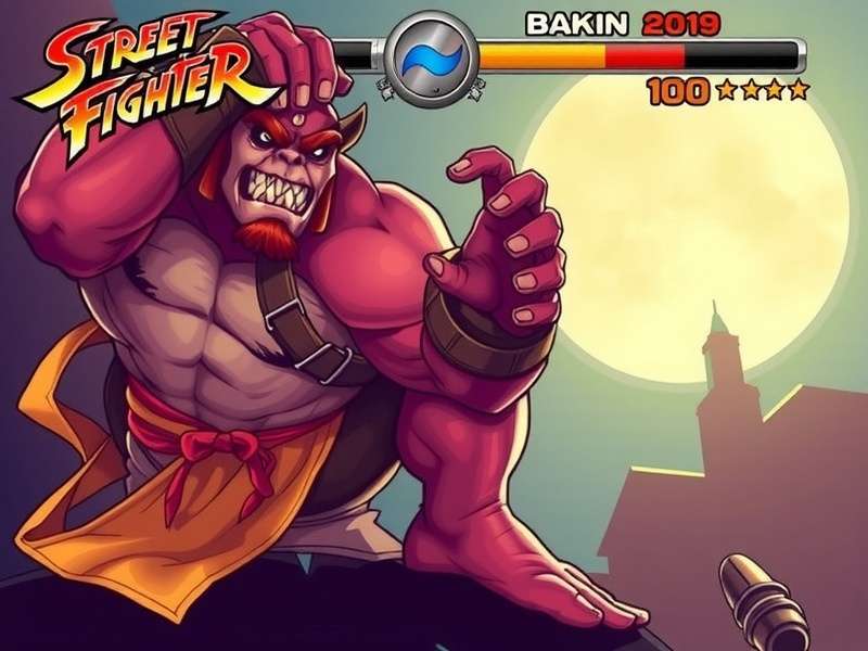 Balrog (Boxer) in a dynamic fighting pose from Street Fighter 6 concept art