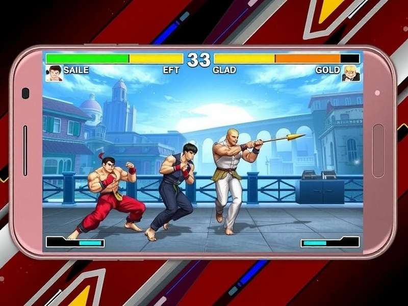 Street Fighter gameplay on Android phone