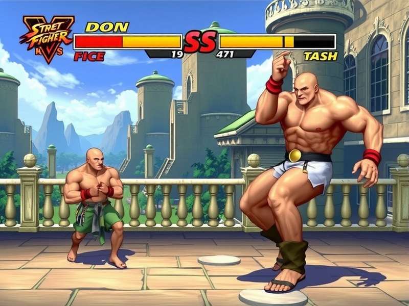 Don Sauvage in his signature fighting stance with glowing red aura