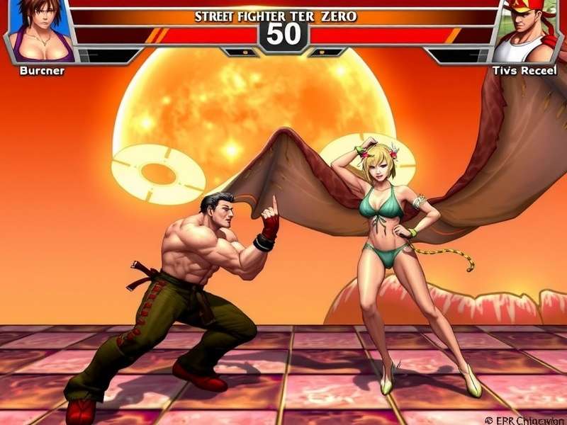 Street Fighter Zero 3 Arcade Cabinet with character select screen