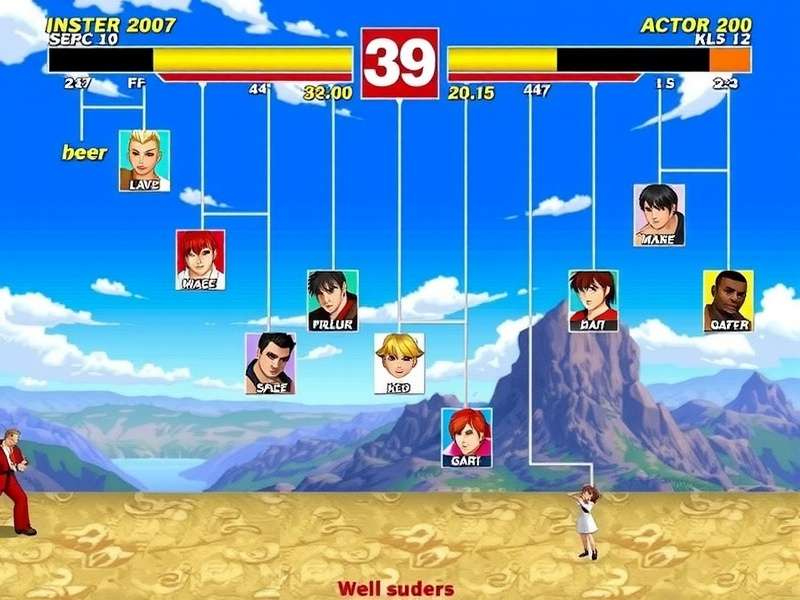 Street Fighter arcade cabinet lineup showing evolution of games