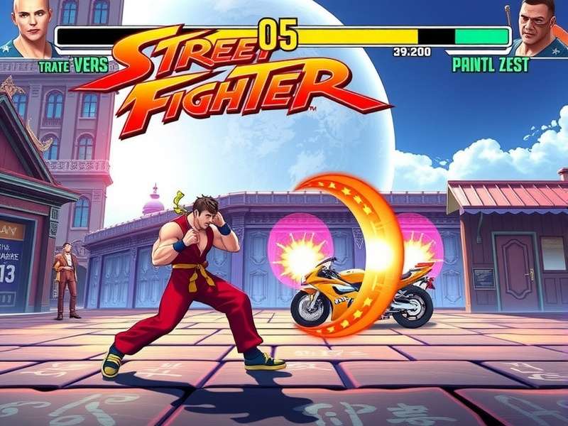 Street Fighter V Arcade Edition gameplay on PS4 with Ryu and Chun-Li fighting