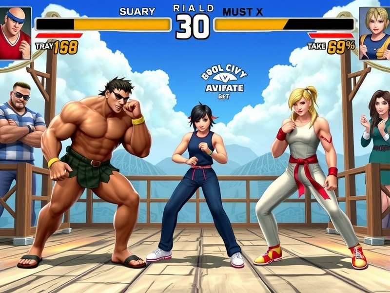 Street Fighter 6 character roster showcase with Ryu, Chun-Li, and new fighters