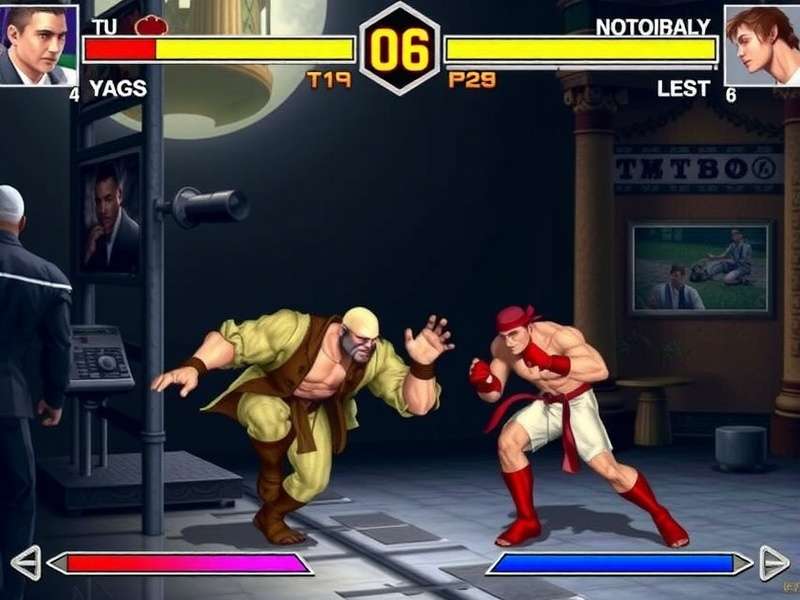 Ryu vs Ken intense battle in Street Fighter 6 online 2 player mode