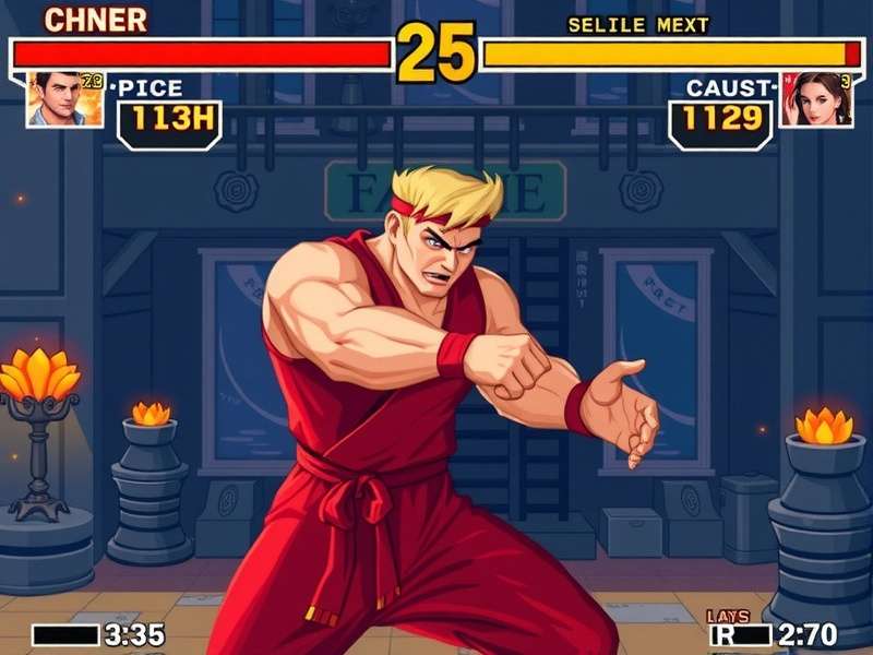 Ken Street Fighter artwork showcasing fiery moves