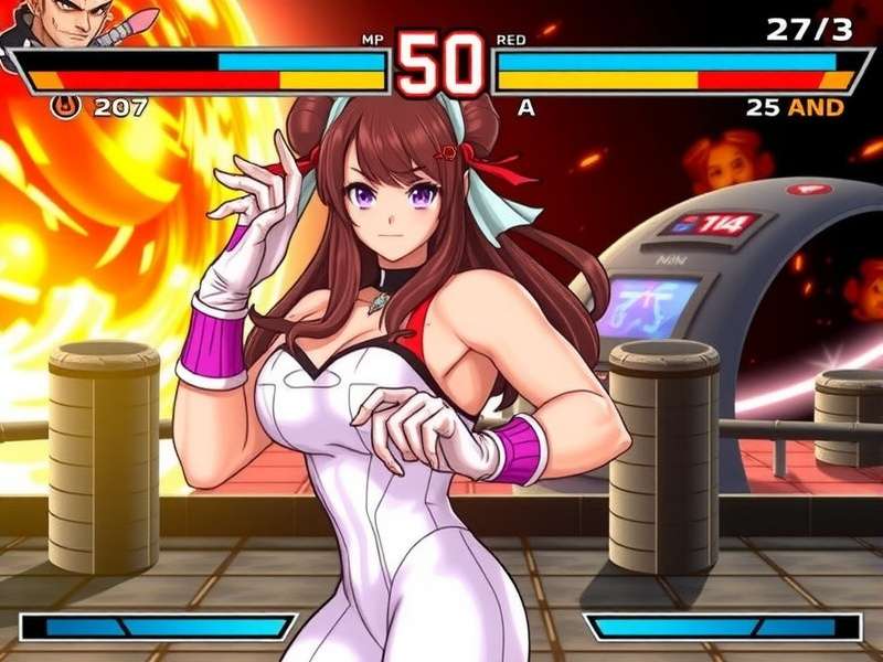 Chun-Li in her classic blue qipao performing a kick