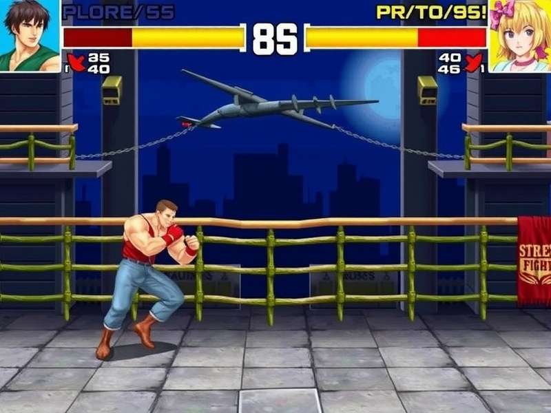 Street Fighter Free App Gameplay on Phone Screen