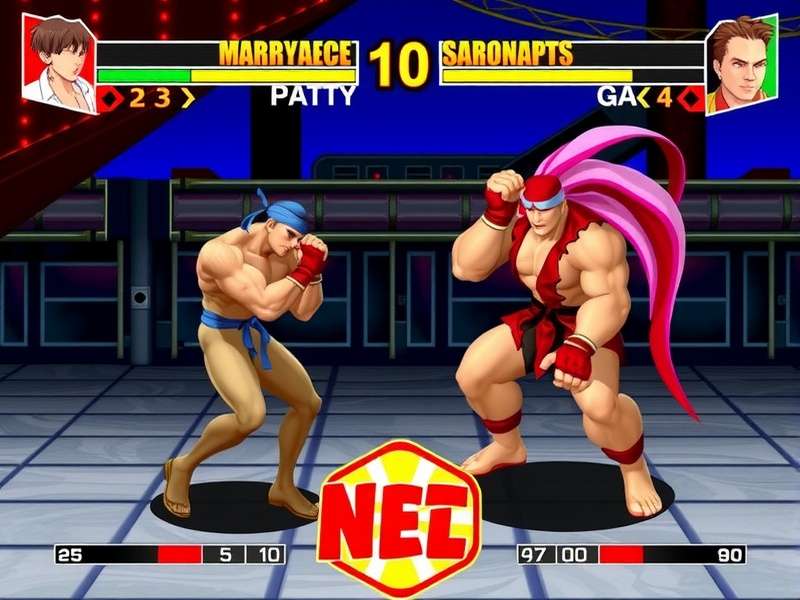 Collage of Street Fighter characters from 1987 to 2023