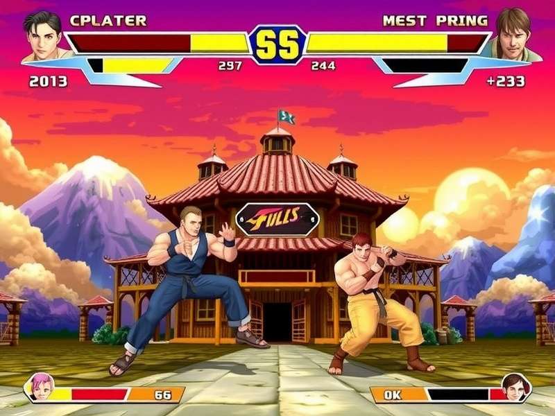 Collage of Street Fighter characters from different eras