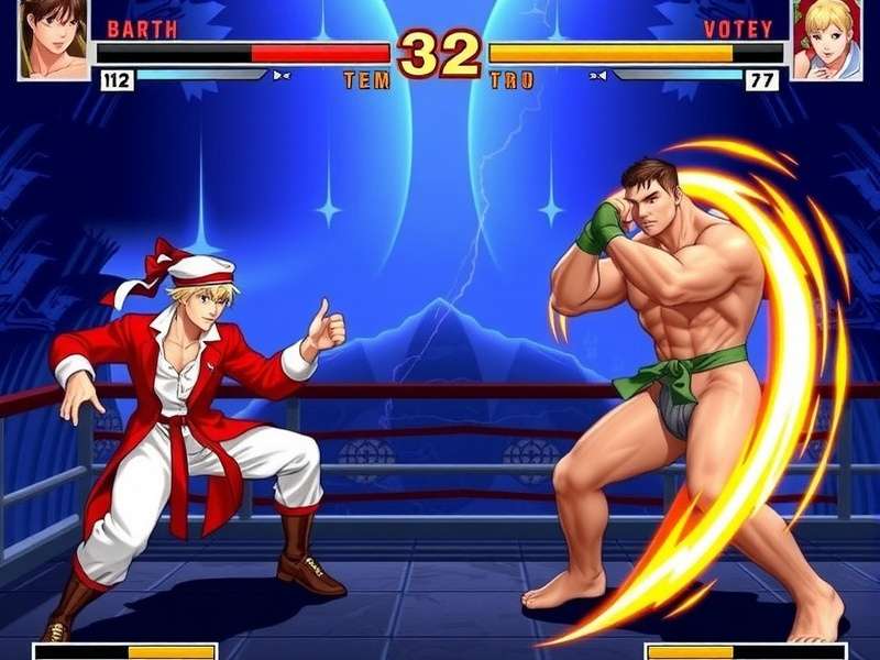 Street Fighter Game Awards Voting 2025 – official ceremony stage with golden trophy and character silhouettes