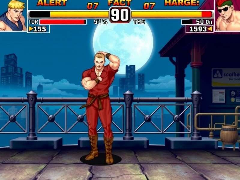 Street Fighter arcade fighting action screenshot with Ryu and Ken