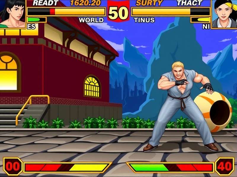 Online Street Fighter Game — competitive match screenshot