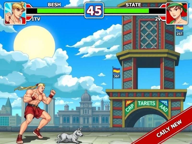 Street Fighter Mobile 2025 – Ryu vs Bison on smartphone screen