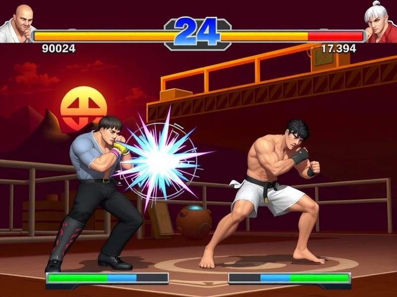Street Fighter 6 Battle Hub online tournament lobby with players gathered around arcade cabinets